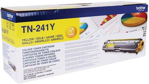 Brother toner, 1.400 pagina's, OEM TN-241Y, geel