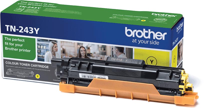 Brother toner, 1.000 pagina&apos;s, OEM TN-243Y, geel afbeelding