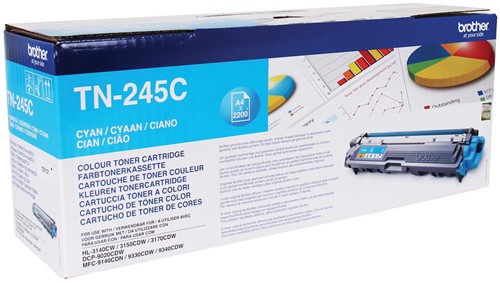 Brother toner, 2.200 pagina's, OEM TN-245C, cyaan