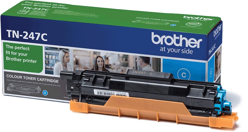 Brother toner, 2.300 pagina&apos;s, OEM TN-247C, cyaan afbeelding