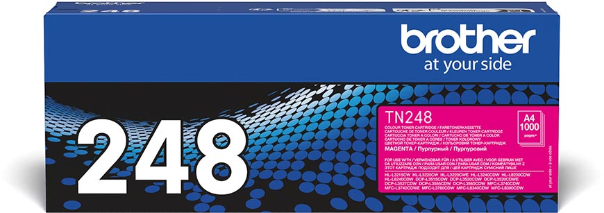 Brother toner, 1.000 pagina&apos;s, OEM TN-248M, magenta afbeelding