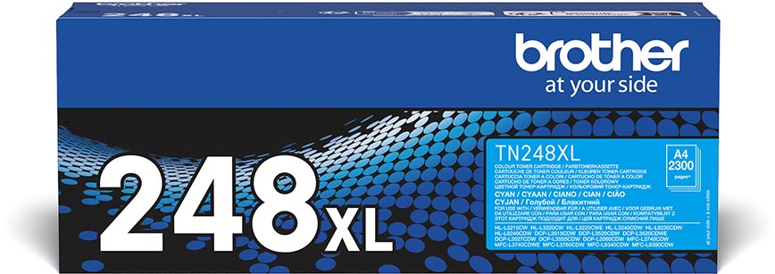 Brother toner, 2.300 pagina&apos;s, OEM TN-248XLC, cyaan afbeelding