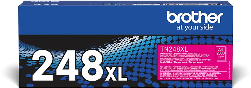 Brother toner, 2.300 pagina&apos;s, OEM TN-248XLM, magenta afbeelding