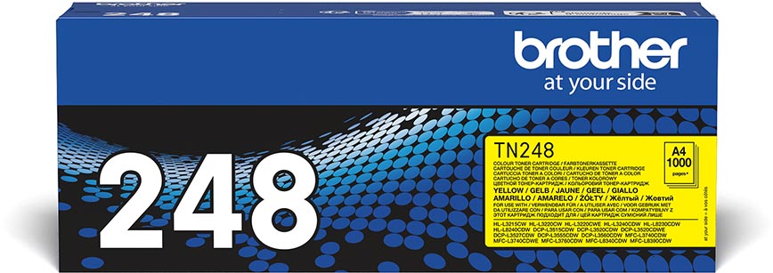 Brother toner, 1.000 pagina&apos;s, OEM TN-248Y, geel afbeelding
