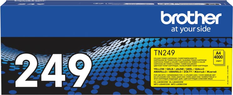 Brother toner, 4.000 pagina&apos;s, OEM TN-249Y, geel afbeelding