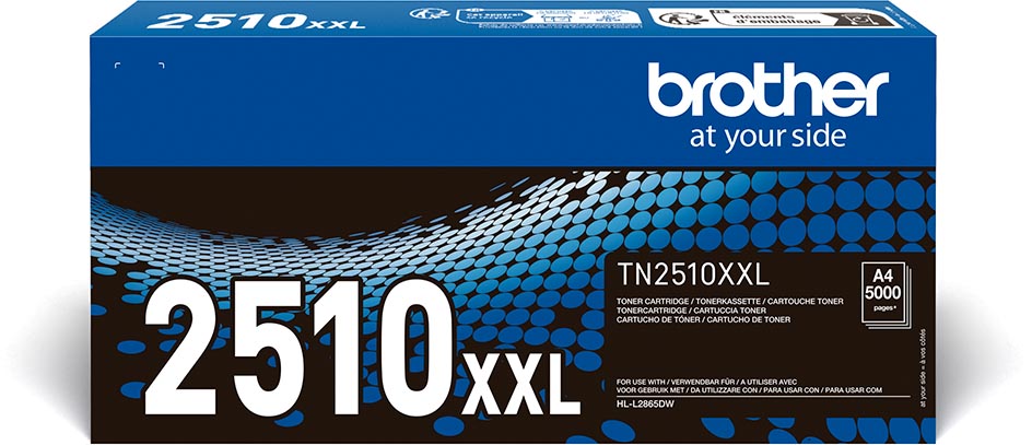Brother toner, 5.000 pagina&apos;s, OEM TN-2510XXL, zwart afbeelding