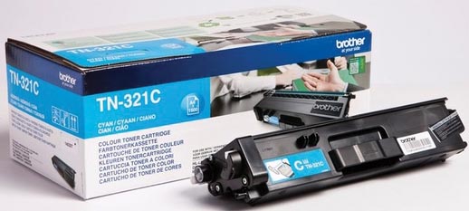 Brother toner, 1.500 pagina&apos;s, OEM TN-321C, cyaan afbeelding