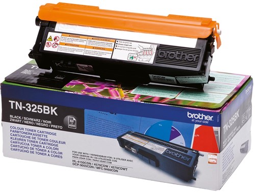 Brother toner, 4.000 pagina's, OEM TN-325BK, zwart