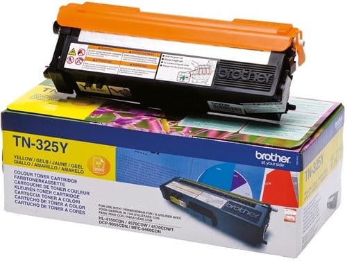 Brother toner, 3.500 pagina's, OEM TN-325Y, geel
