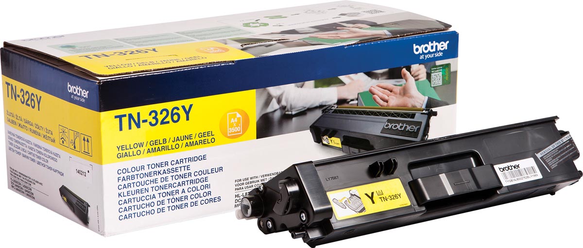 Brother toner, 3.500 pagina&apos;s, OEM TN-326Y, geel afbeelding