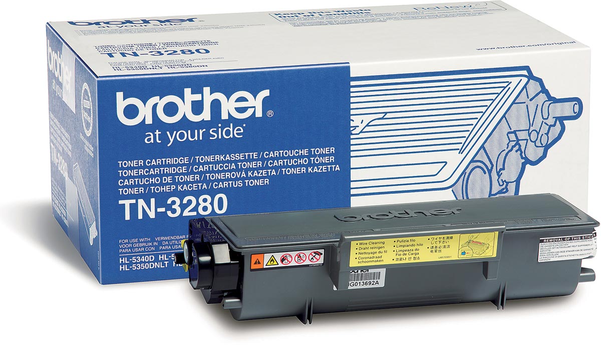 Brother toner, 8.000 pagina&apos;s, OEM TN-3280, zwart afbeelding