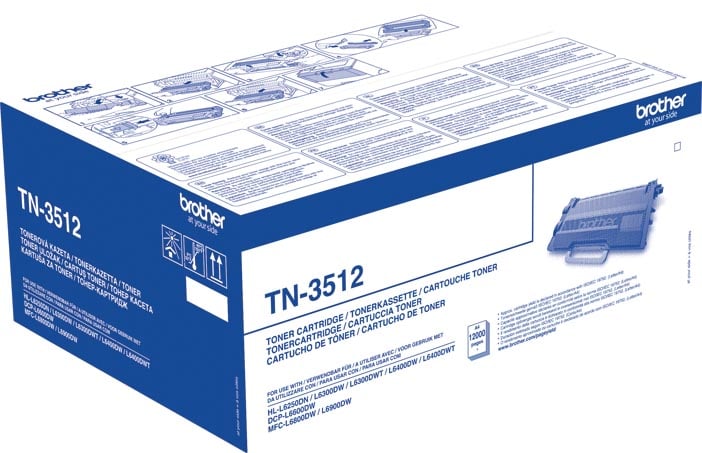 Brother toner, 12.000 pagina&apos;s, OEM TN-3512, zwart afbeelding