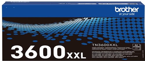 Brother toner, 11.000 pagina's, OEM TN-3600XXL, zwart