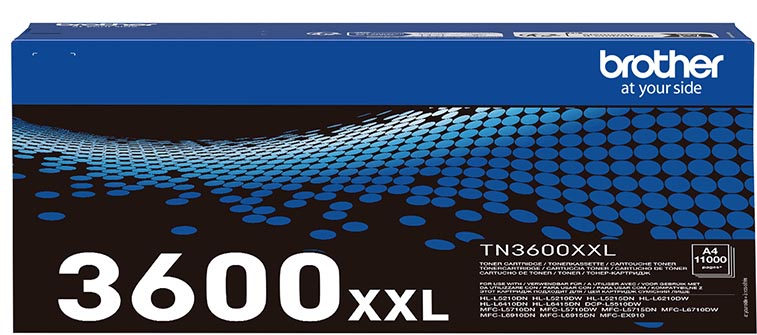 Brother toner, 11.000 pagina&apos;s, OEM TN-3600XXL, zwart afbeelding