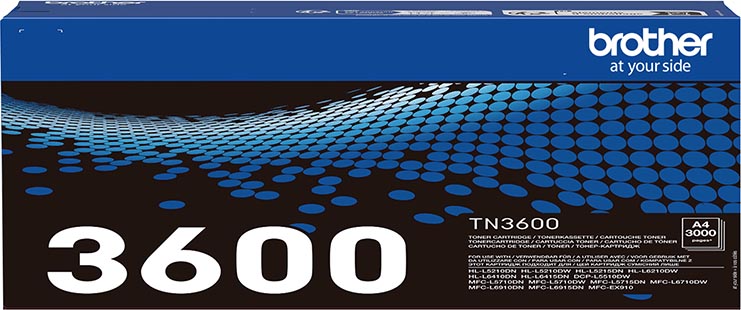 Brother toner, 3.000 pagina&apos;s, OEM TN-3600, zwart afbeelding
