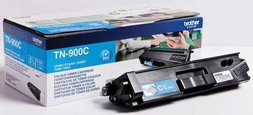 Brother toner, 6.000 pagina&apos;s, OEM TN-900C, cyaan
