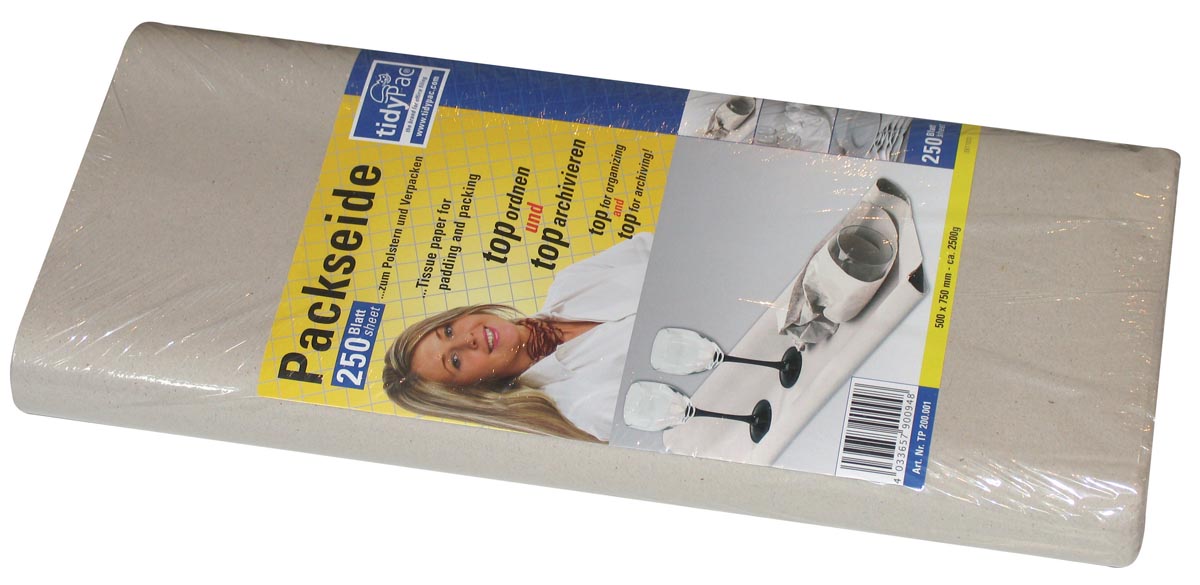 Tidypac zijdepapier, ft 50 x 75 cm, pak van 250 blad