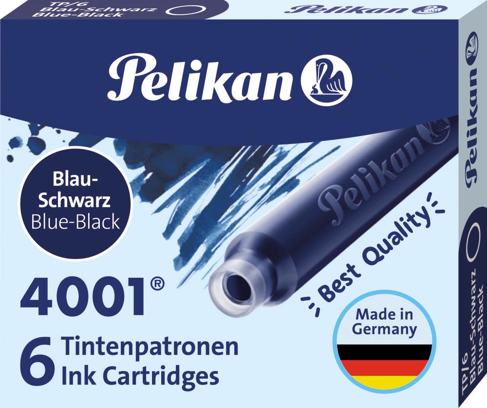 Pelikan inktpatronen 4001 blauw-zwart afbeelding