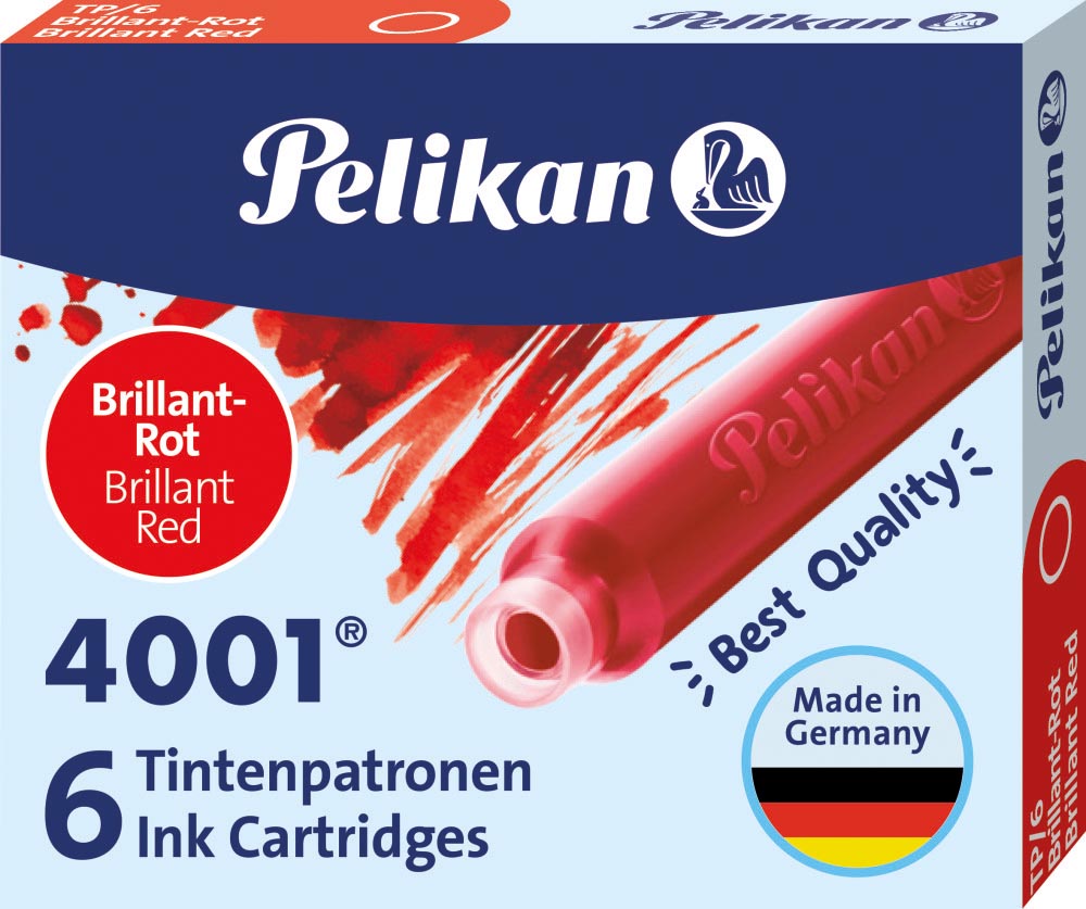Pelikan inktpatronen 4001 rood afbeelding