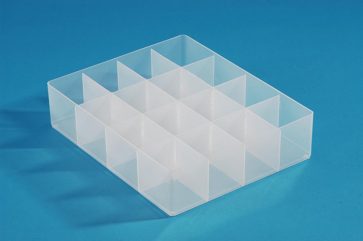 Really Useful Box, divider met 16 vakjes, transparant afbeelding