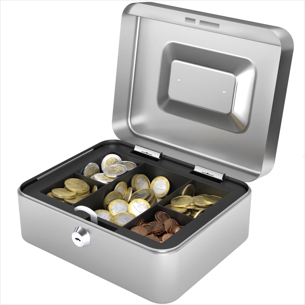 Acropaq geldkoffer, ft 20,5 x 16 x 9 cm, zilver Acropaq geldkoffer, ft 20,5 x 16 x 9 cm, zilver