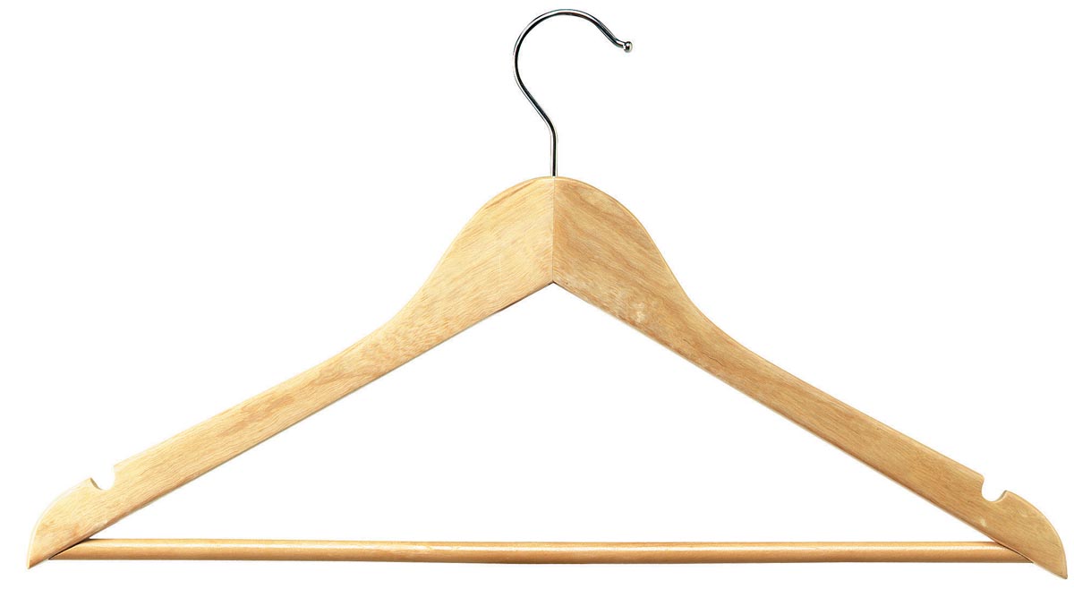 Unilux kledinghanger, uit hout, pak van 25 stuks afbeelding