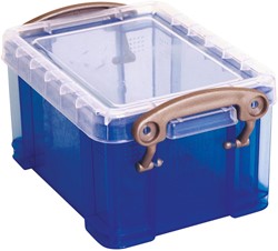Really Useful Box visitekaarthouder 0,3 liter, transparant blauw