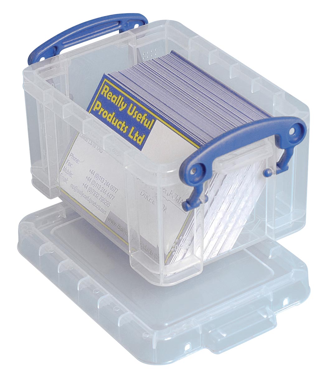 Really Useful Box visitekaarthouder 0,3 liter, transparant afbeelding