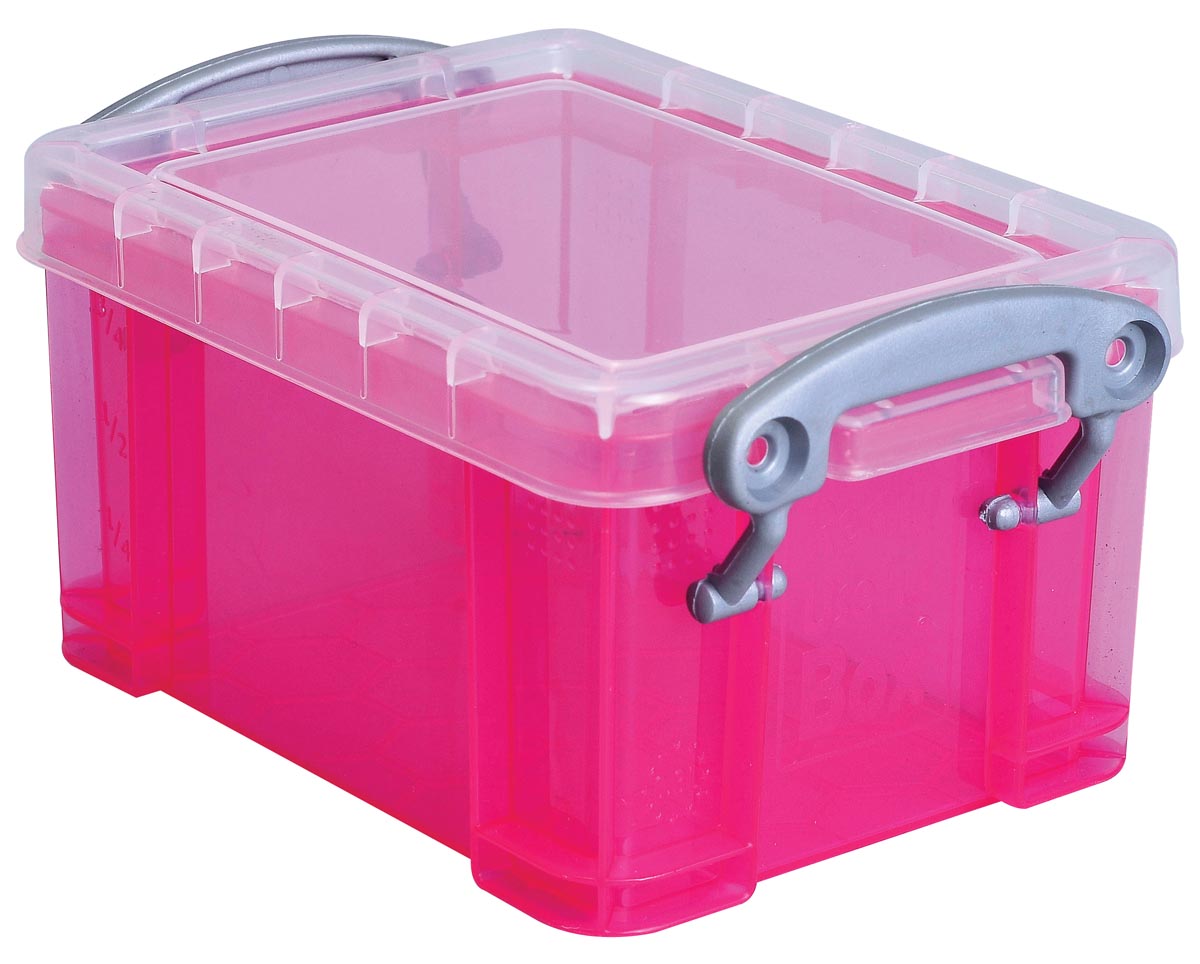 Really Useful Box Visitekaarthouder 03 Litres Transparant Roze huismerk kopen in de aanbieding