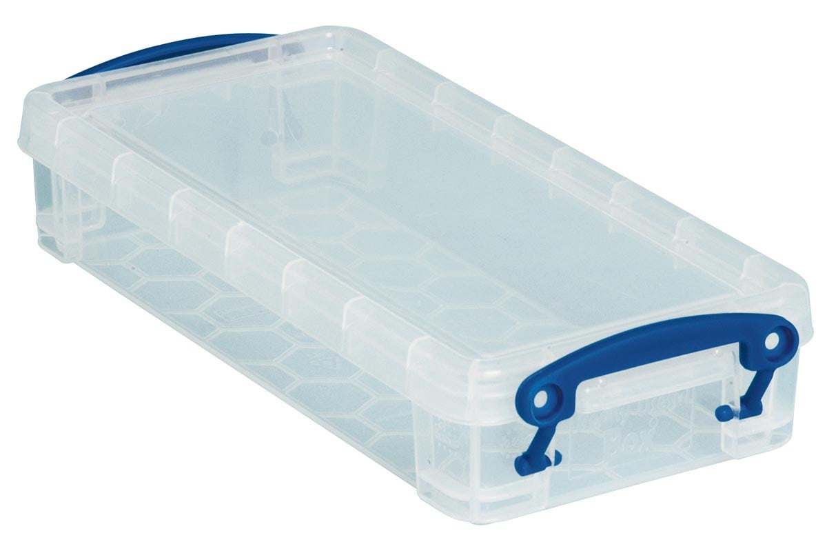 Really Useful Box pennenbakje 0,55 liter, transparant afbeelding