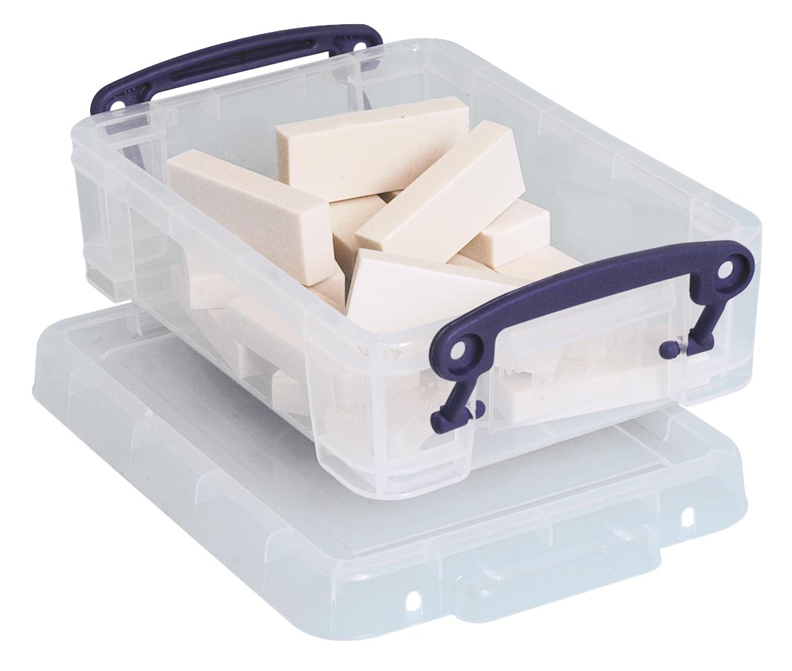 Really Useful Box 0,75 liter, transparant afbeelding
