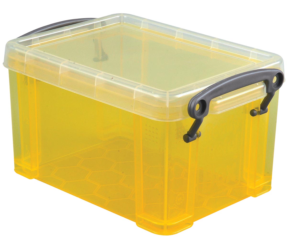 Really Useful Box 07 Liter Transparant Geel huismerk kopen in de aanbieding Really Useful Box 07 Liter Transparant Geel huismerk kopen in de aanbieding