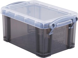 Really Useful Box 0,7 liter, transparant smoke