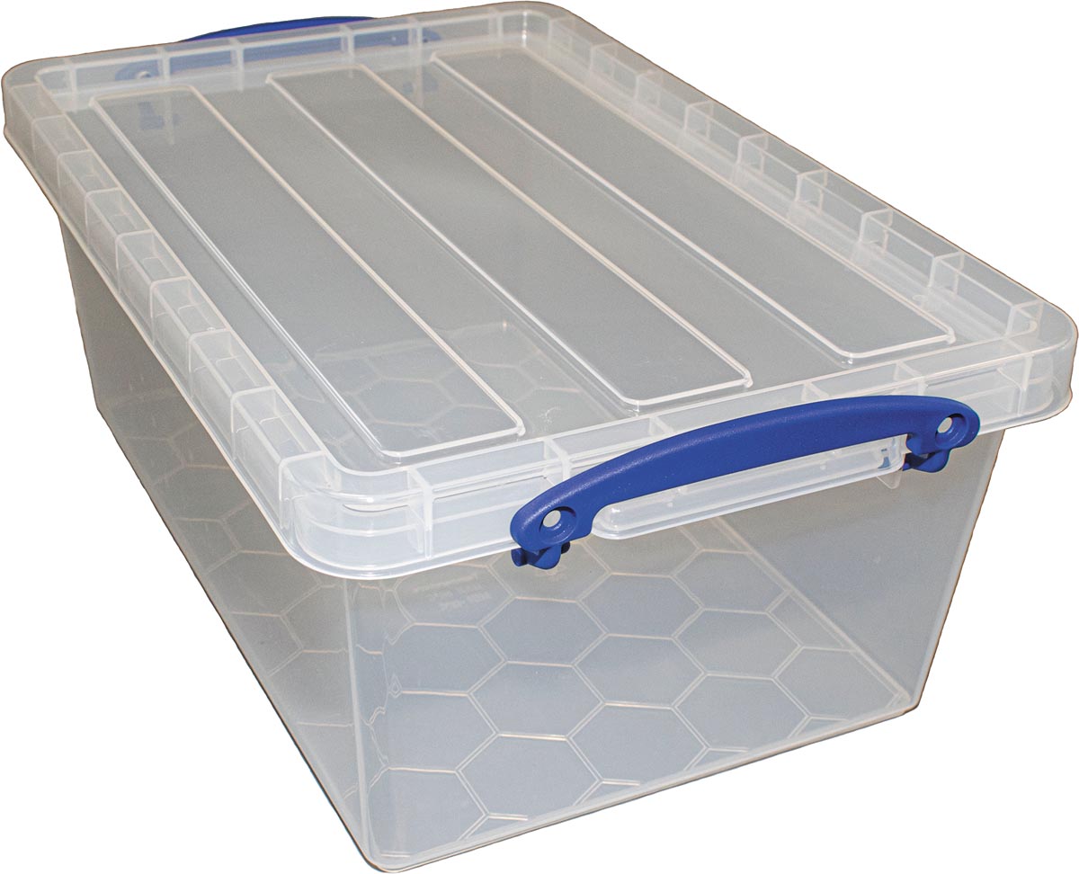 Really Useful Box opbergdoos 10,2 l, nestbaar, transparant afbeelding