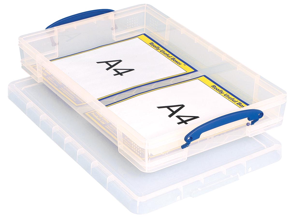 Really Useful Box opbergdoos 10 liter, transparant afbeelding