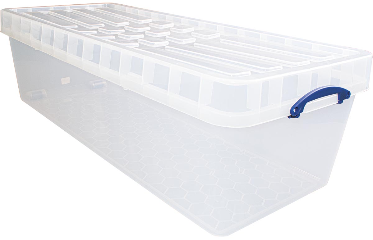 Really Useful Box opbergdoos 134 l XL, nestbaar, transparant afbeelding