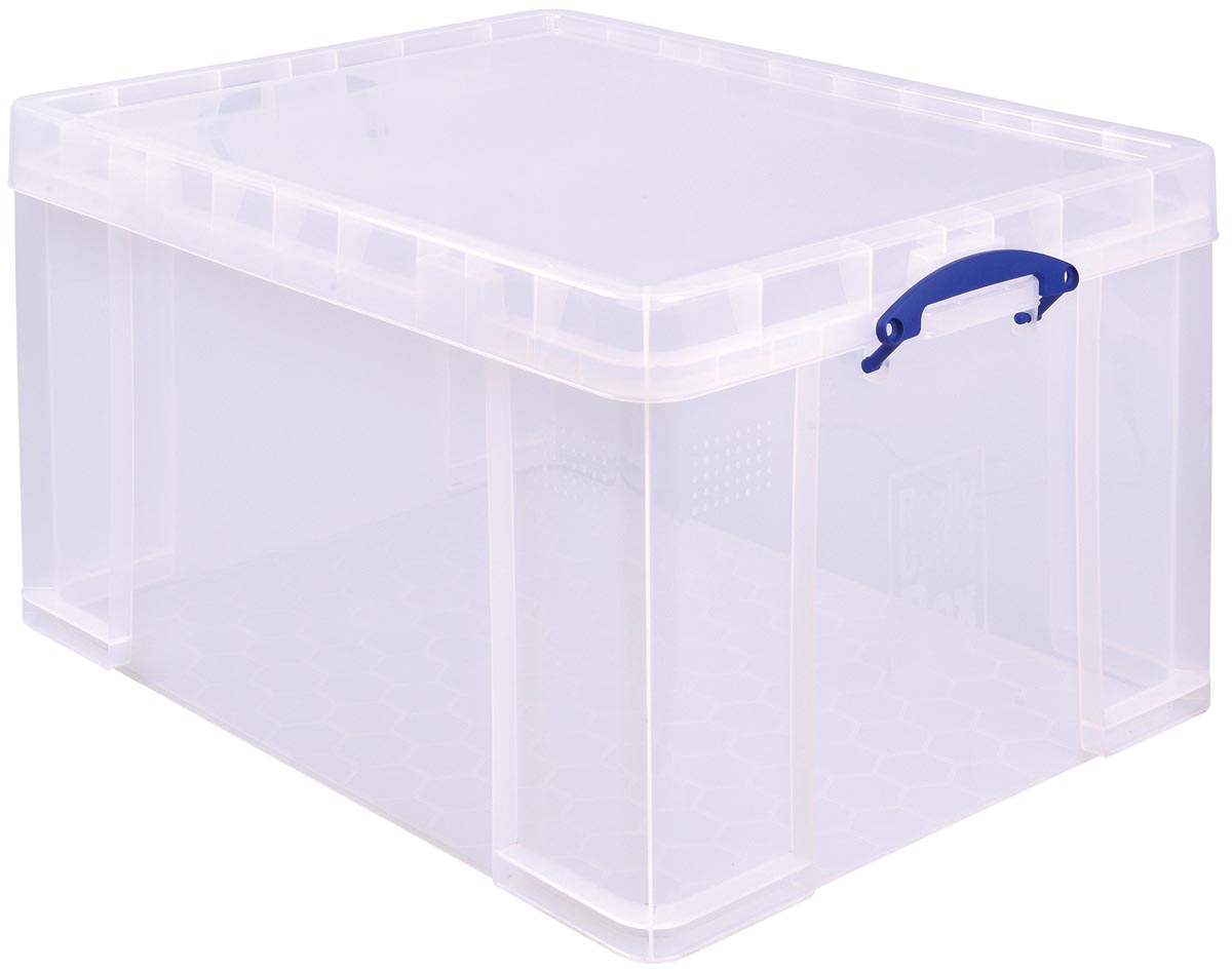 Really Useful Box 145 liter, transparant, per stuk verpakt in karton