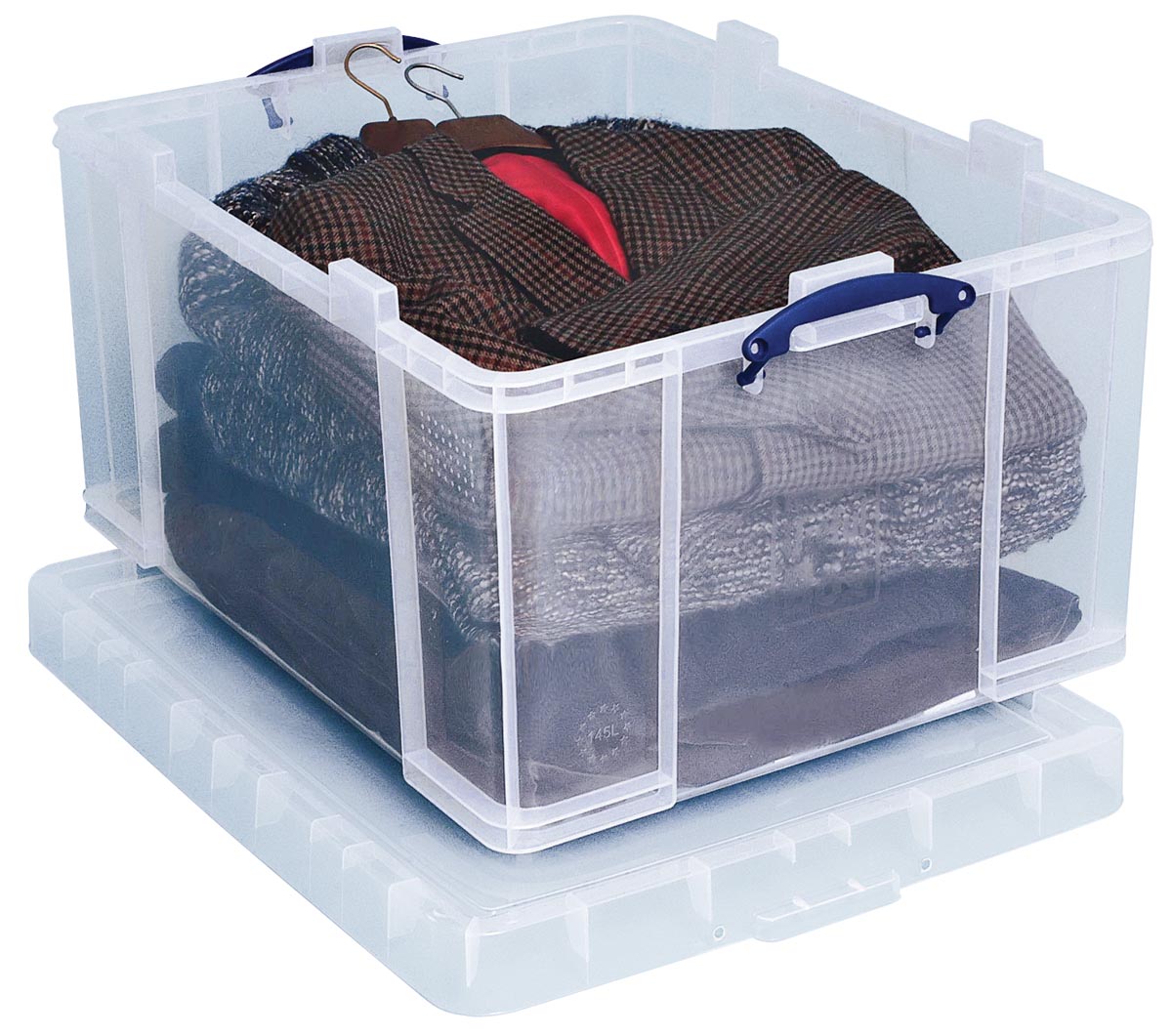 Really Useful Box opbergdoos 145 liter, transparant afbeelding