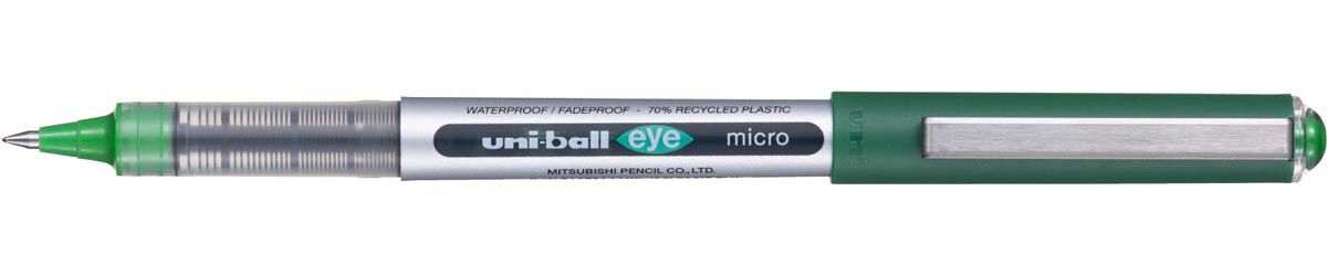 Uni-ball Eye Micro roller Eco, schrijfbreedte 0,2 mm, groen afbeelding