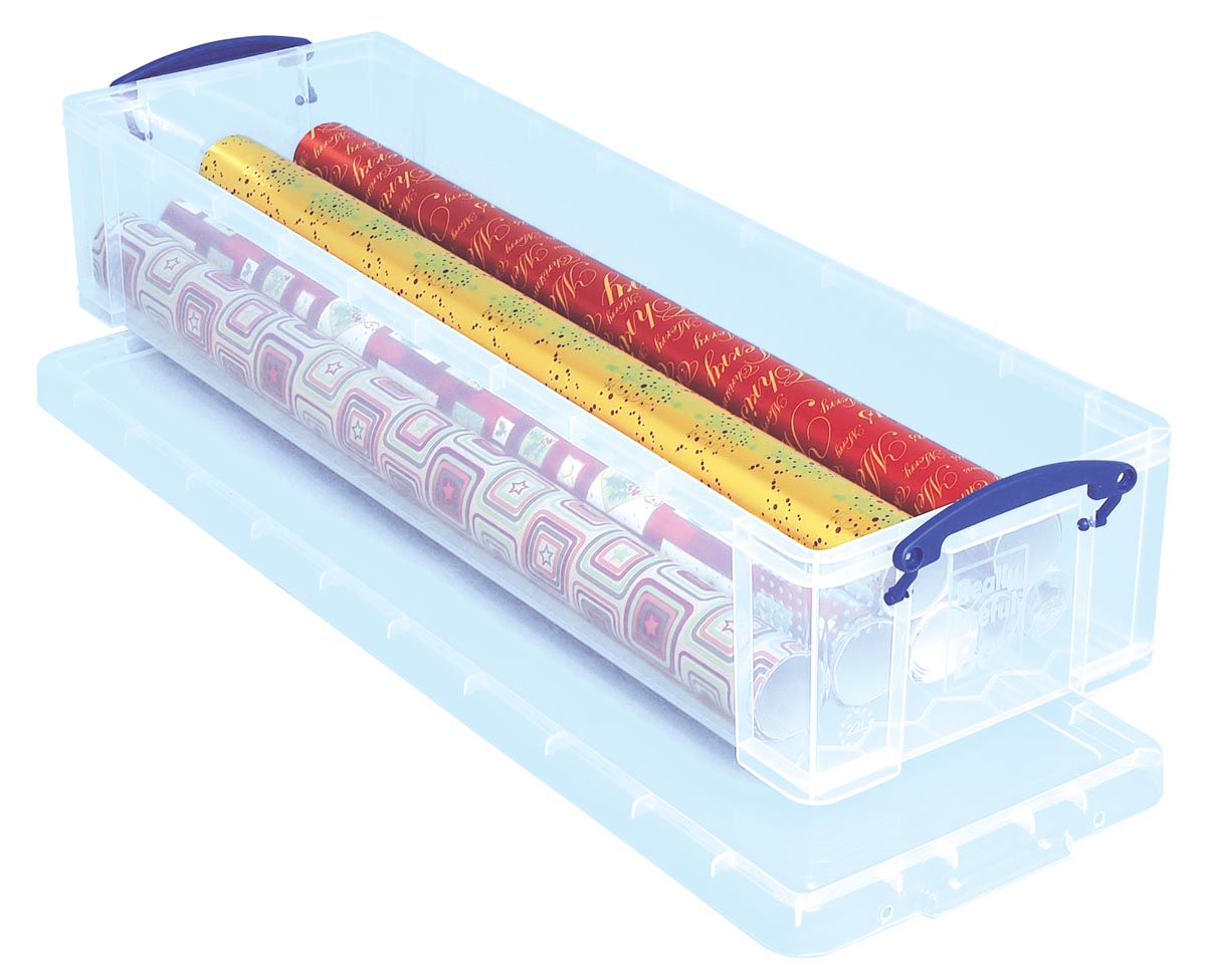 Really Useful Box opbergdoos 22 liter, transparant afbeelding