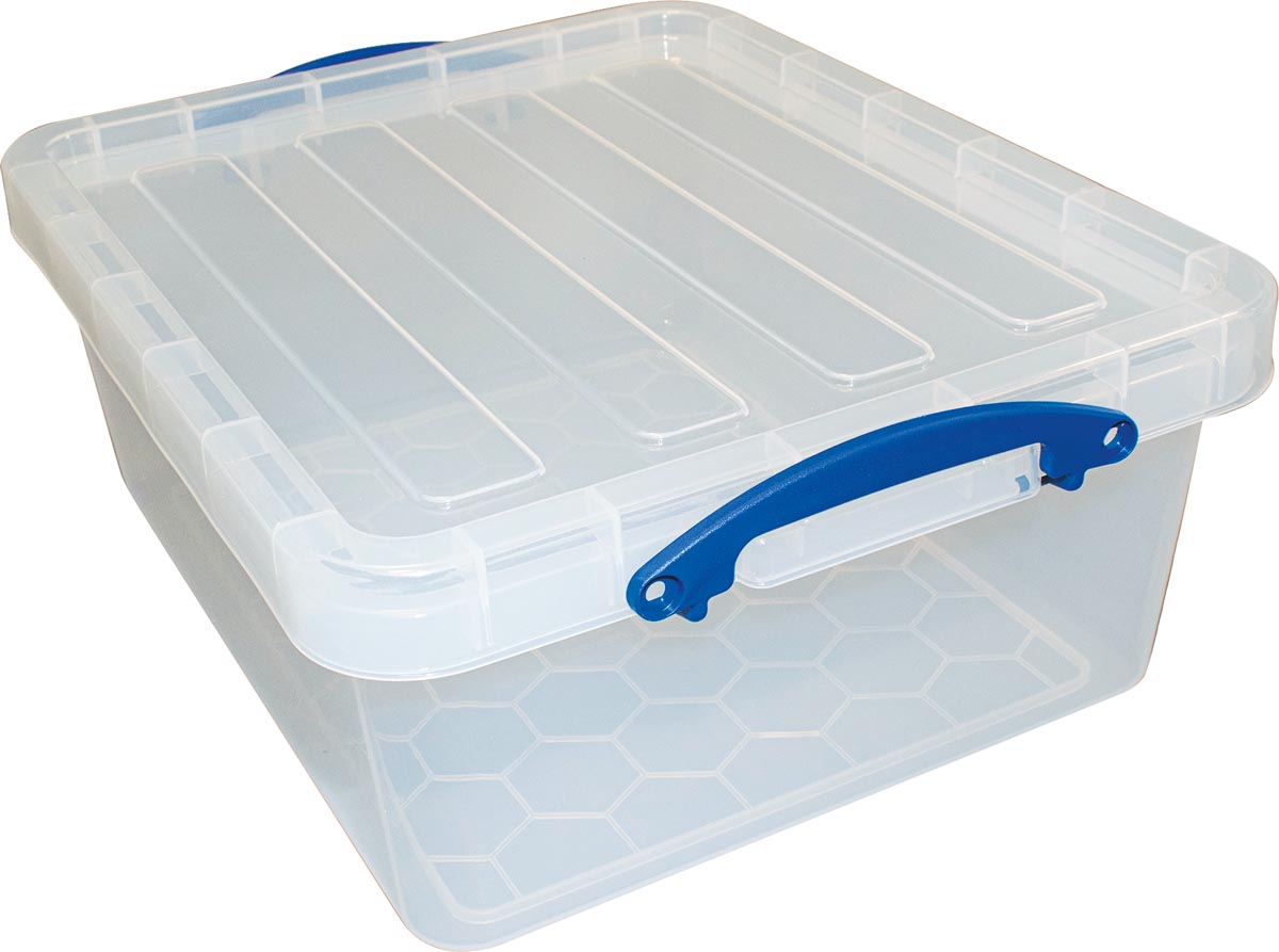 Really Useful Box opbergdoos 23,5 l, nestbaar, transparant afbeelding