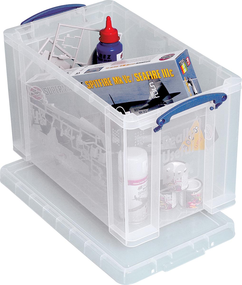 Really Useful Box opbergdoos 24 liter, transparant afbeelding