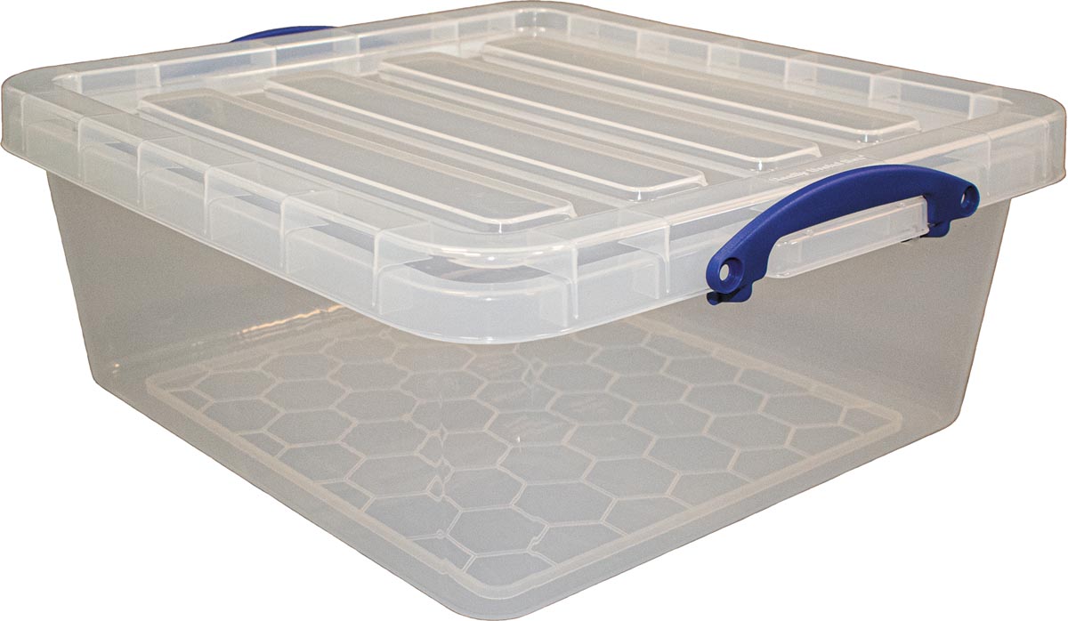 Really Useful Box opbergdoos 31,5 l, nestbaar, transparant Really Useful Box opbergdoos 31,5 l, nestbaar, transparant