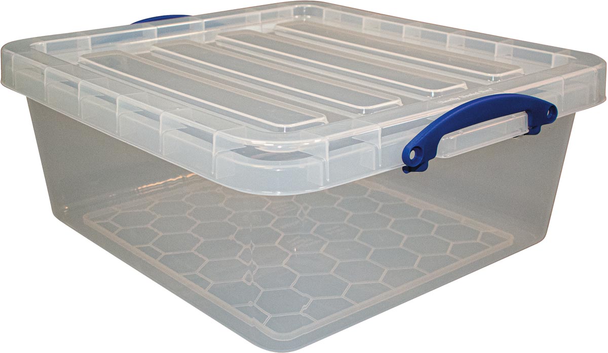 Really Useful Box opbergdoos 31,5 l, nestbaar, transparant afbeelding