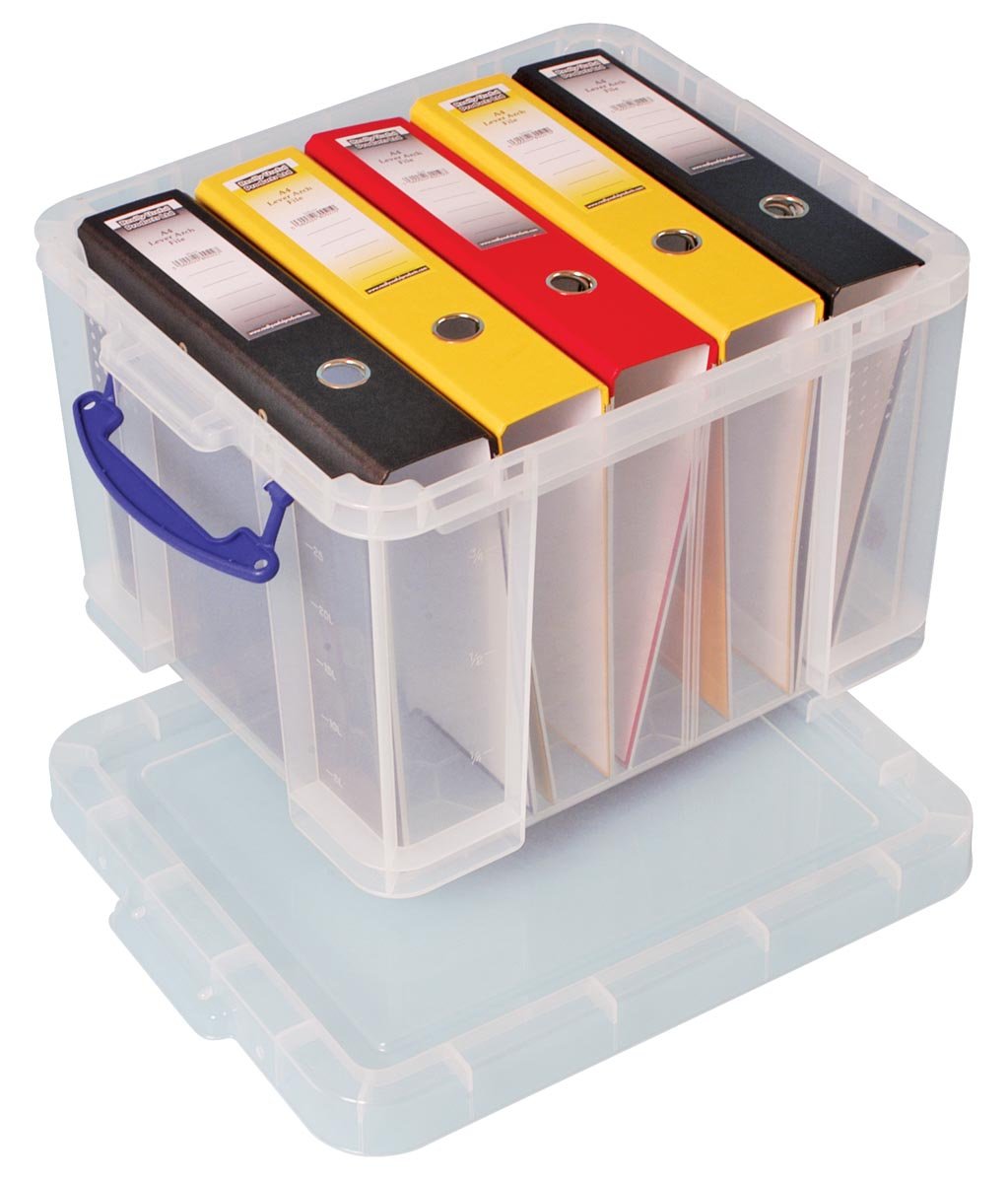 Really Useful Box opbergdoos35 liter, transparant afbeelding
