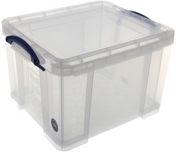 Really Useful Box opbergdoos 35 liter, transparant gerookt-3
