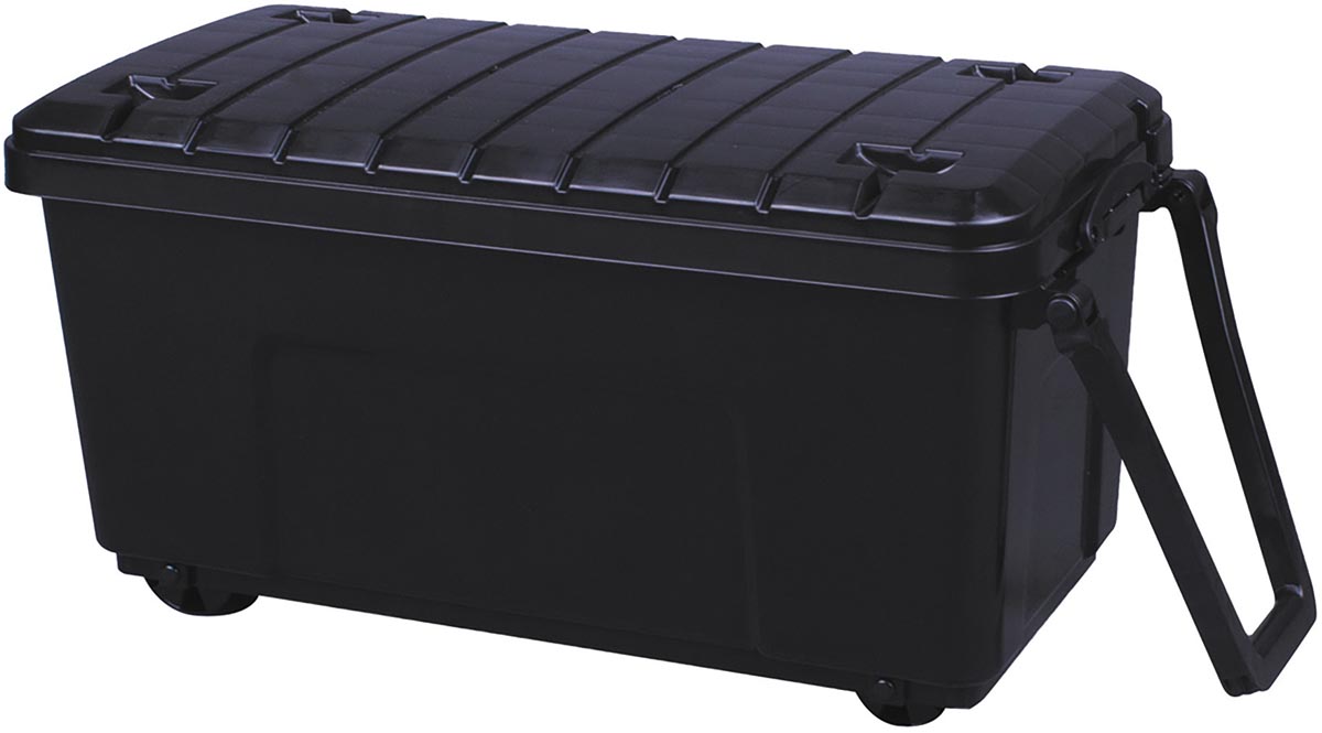 Really Useful Box opbergkoffer op wieltjes 64 l, zwart afbeelding
