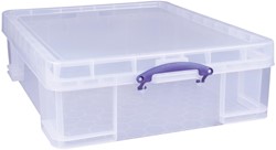 Really Useful Box 70 liter, transparant, per stuk verpakt in karton