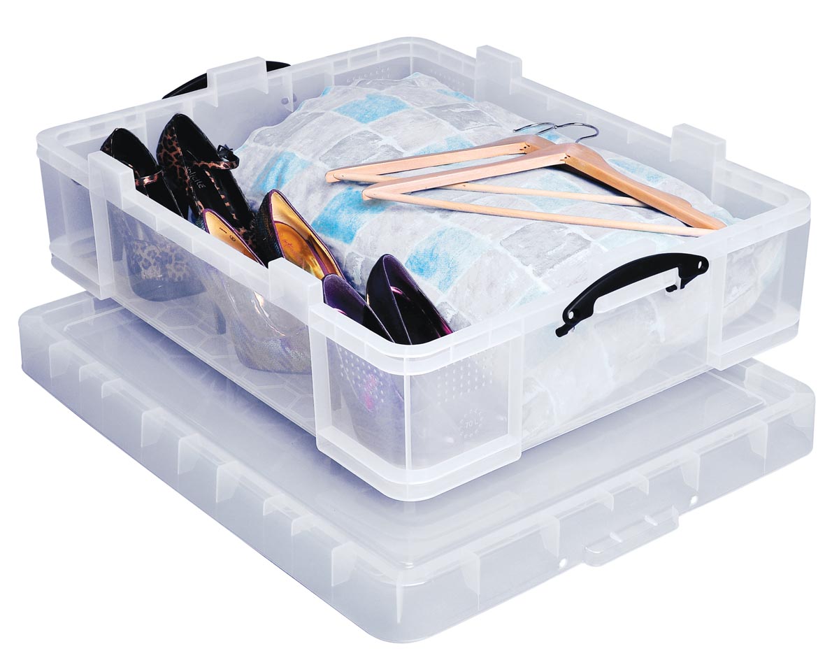 Really Useful Box opbergdoos 70 liter, transparant afbeelding
