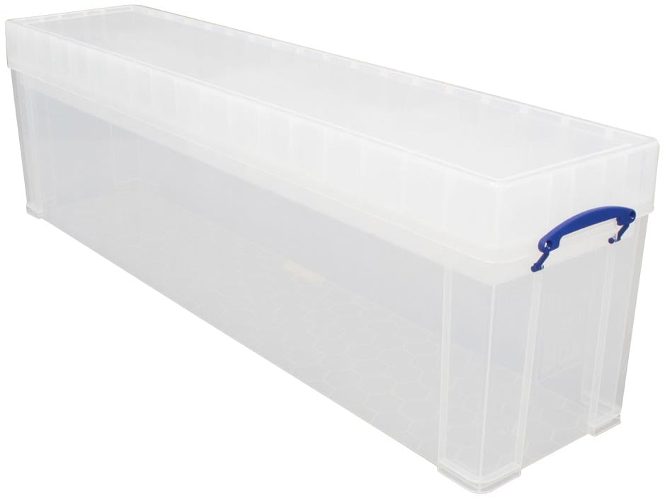 Really Useful Box 77 liter, transparant, per stuk verpakt in karton afbeelding